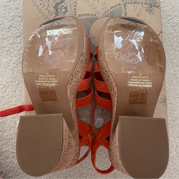 NWT Free People Lisbon MJ Platform Sandals Sunstar - Picture 10 of 12